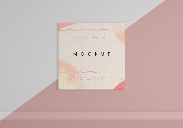 Painted Canvas Arrangement Psd