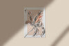 Painted Flower In A Frame On The Wall Psd