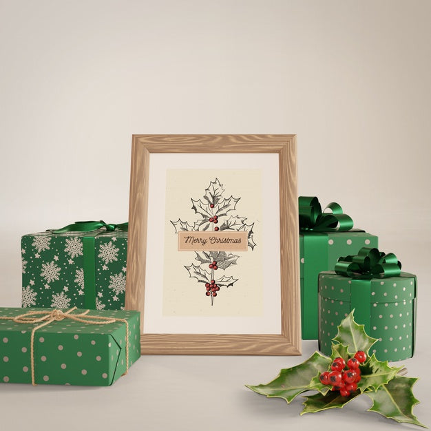 Painting Around With Gifts Mock-Up Psd