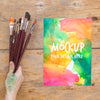 Painting Brush Collection Mock-Up Psd