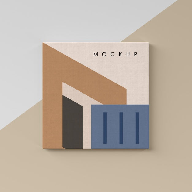 Painting Canvas Mock With Linen Fabric Psd