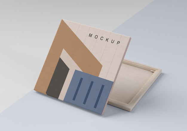 Painting Canvas Mock With Linen Fabric Psd