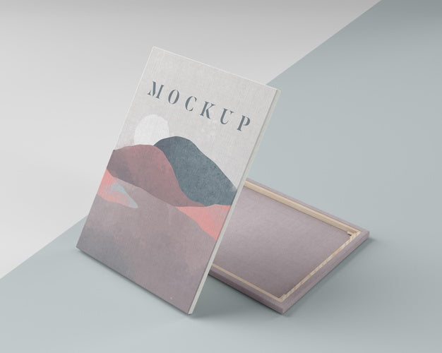 Painting Canvas Mock With Linen Fabric Psd