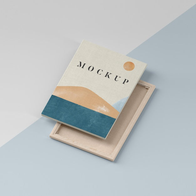 Painting Canvas Mock With Linen Fabric Psd