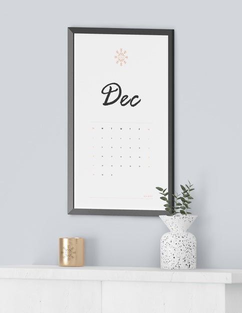 Painting Frame For Calendar Psd