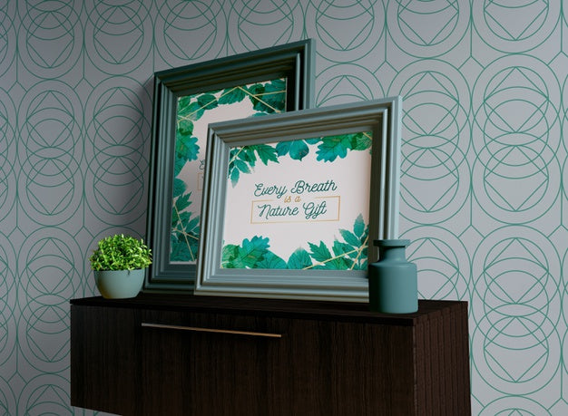 Painting Frames With Empty Space Psd