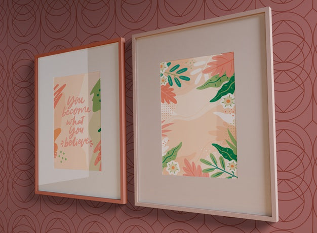 Painting Frames With Empty Space Psd