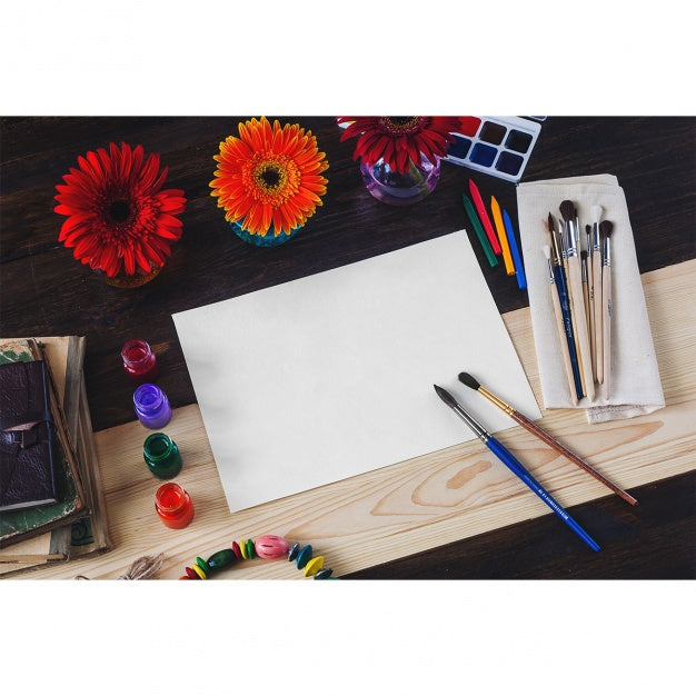 Painting Paper Mock Up Design Psd