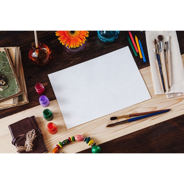 Painting Paper Mock Up Design Psd