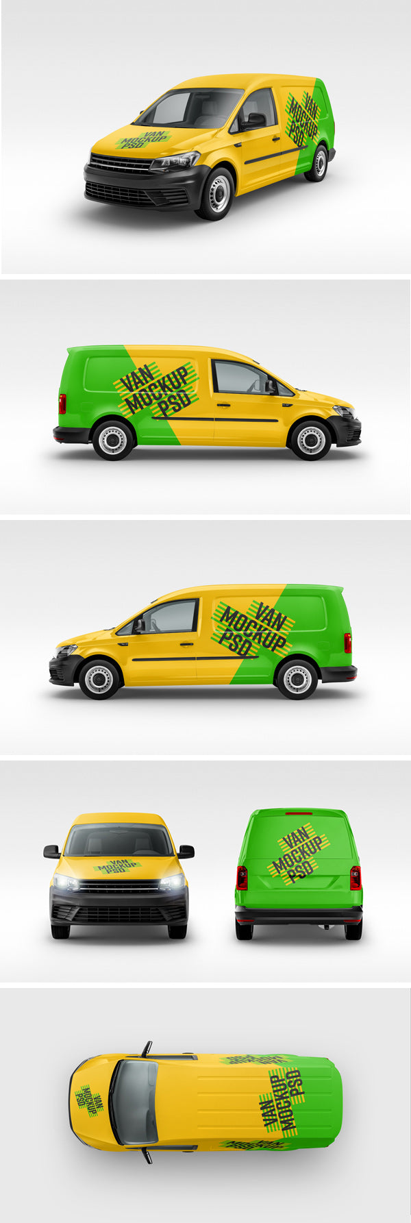 Panel Van Mockup Psd – 6 Angles