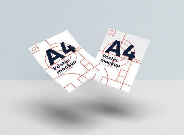 Paper A4 Mockup Psd Gravity Psd