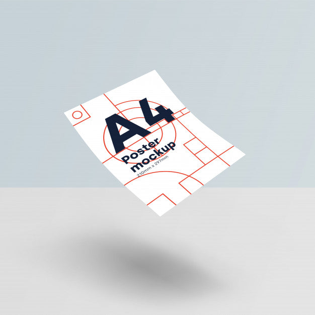 Paper A4 Mockup Psd Gravity Psd