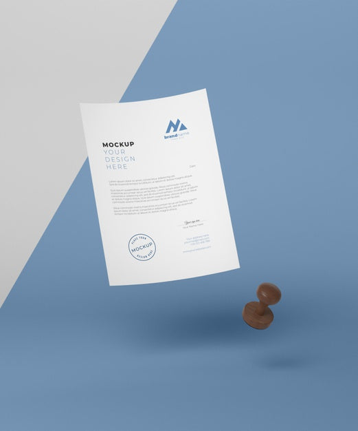 Paper And Seal Mock-Up Assortment Psd
