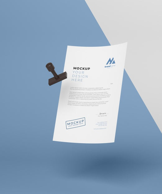 Paper And Seal Mock-Up Assortment Psd