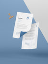 Paper And Seal Mock-Up Composition Psd