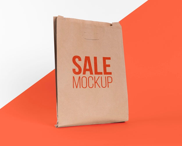Paper Bag Concept With Mock-Up Psd