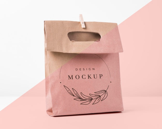 Paper Bag Concept With Mock-Up Psd