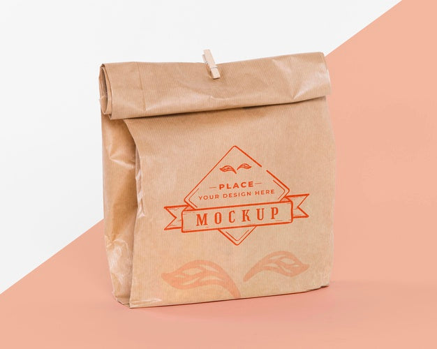 Paper Bag Concept With Mock-Up Psd