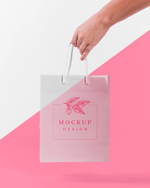 Paper Bag Concept With Mock-Up Psd