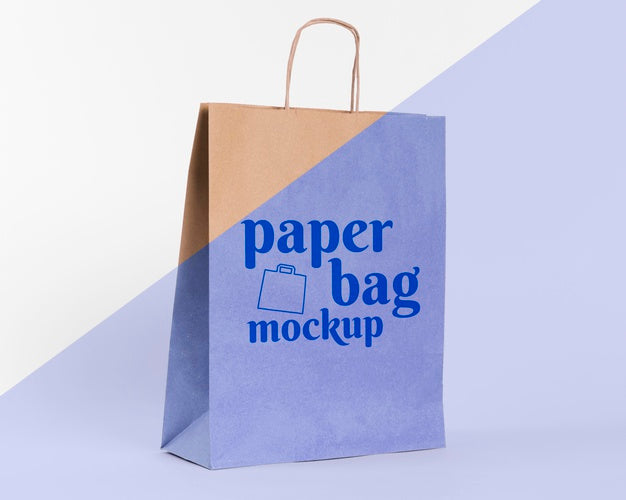 Paper Bag Concept With Mock-Up Psd