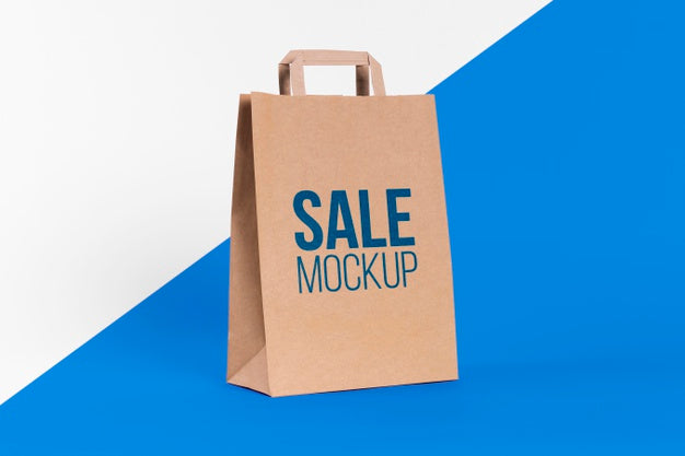 Paper Bag Concept With Mock-Up Psd