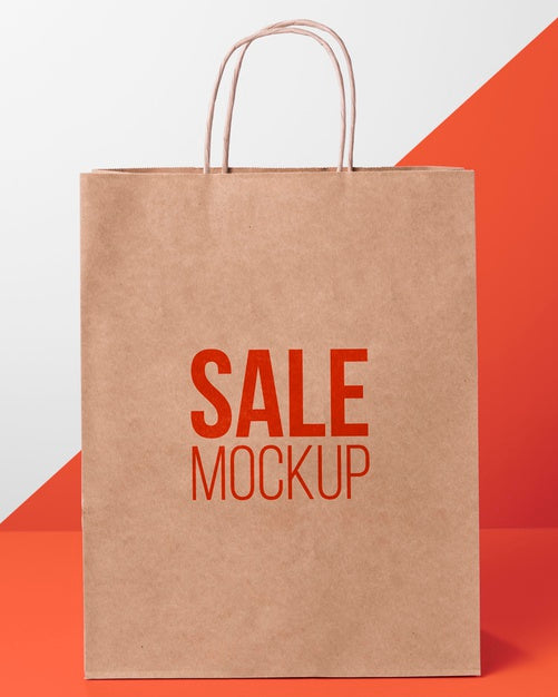 Paper Bag Concept With Mock-Up Psd