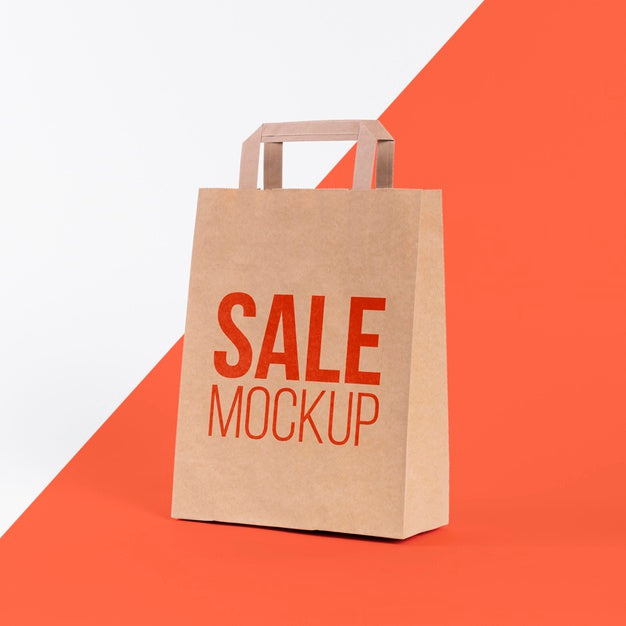 Paper Bag Concept With Mock-Up Psd