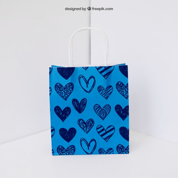 Paper Bag In Corner Psd