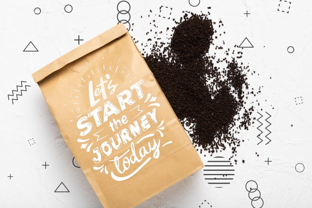 Paper Bag Mock-Up On White Background Psd