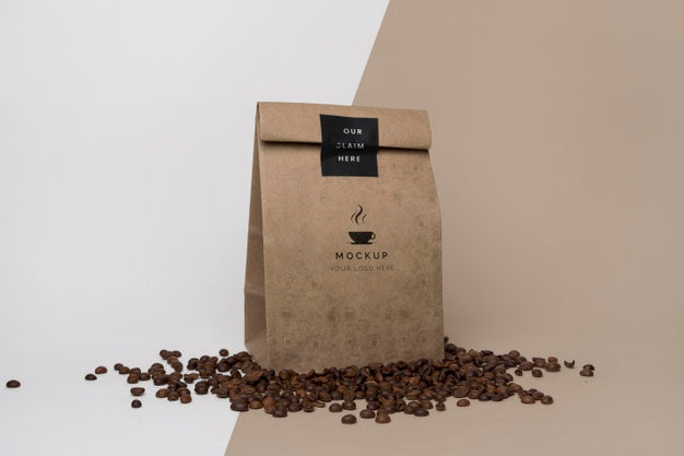 Paper Bag With Coffee Mock Up Psd