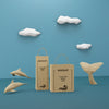 Paper Bags And Sea Life Concept With Mock-Up Psd
