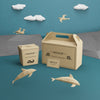 Paper Bags Kraft With Dolphins Mock-Up Psd