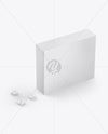 Paper Box With Tablets Mockup