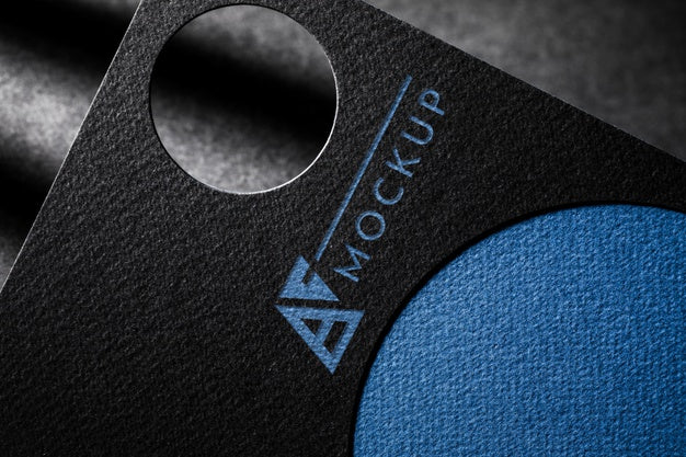 Paper Business Card With Coarse Surface Mock-Up Psd