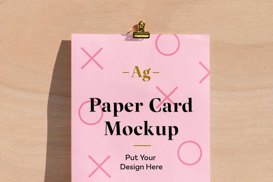 Paper Card Psd Mockup