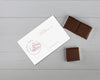 Paper Chocolate Details Card Mock-Up Psd
