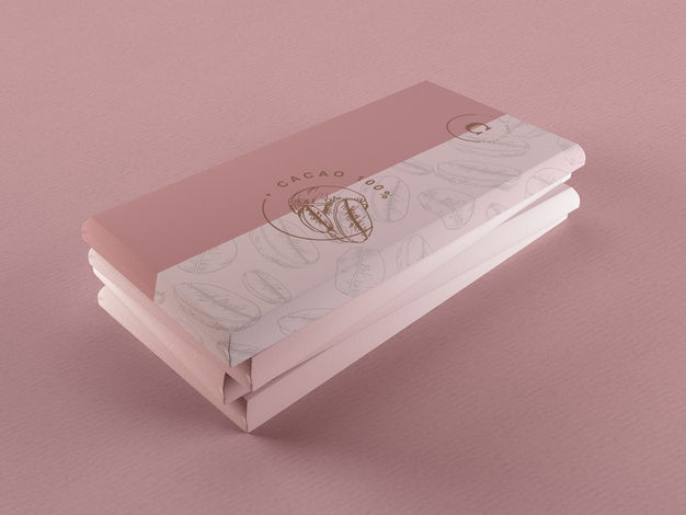 Paper Chocolate Wrapping Design Psd