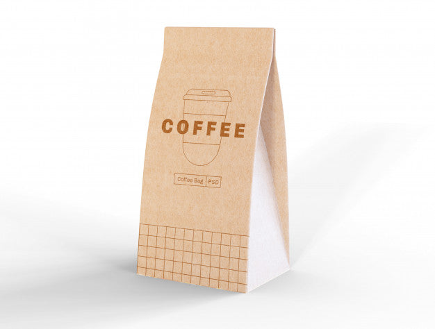 Paper Coffee Bag Mockup Psd