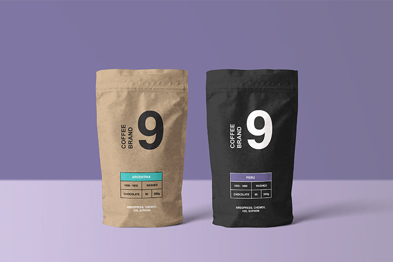 Paper Coffee Bag Mockup