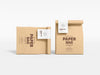 Paper Coffee Bag With Tag Packaging Mockup Psd