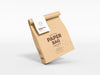 Paper Coffee Bag With Tag Packaging Mockup Psd