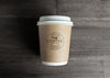 Paper Coffee Cup Mockup On Wooden Table Psd
