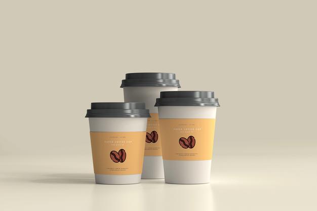 Paper Coffee Cup Mockup Scene Psd
