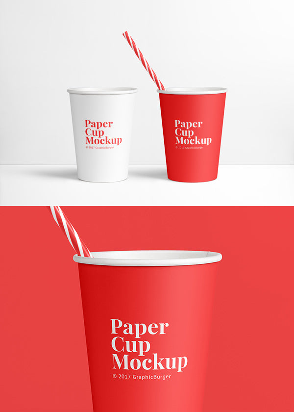 Paper Cup Mockup Psd