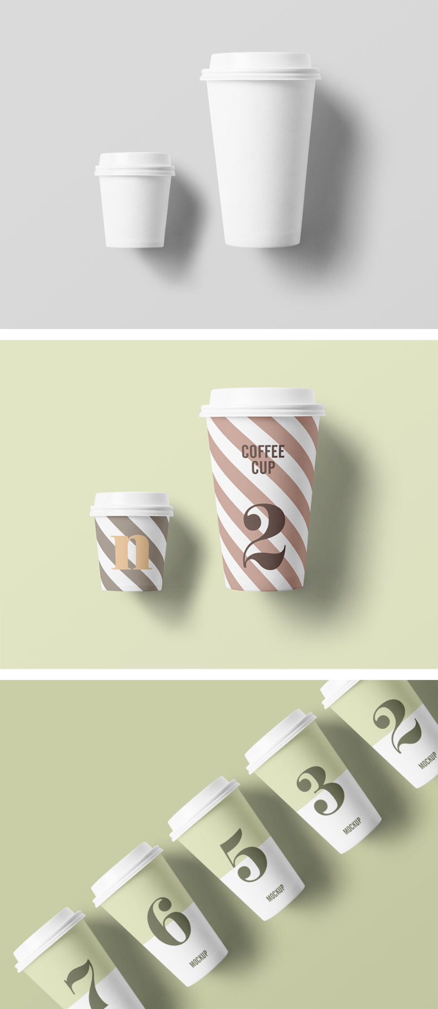 Fine White Paper Cup Mockup