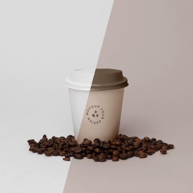 Paper Cup With Coffee Mock Up Psd