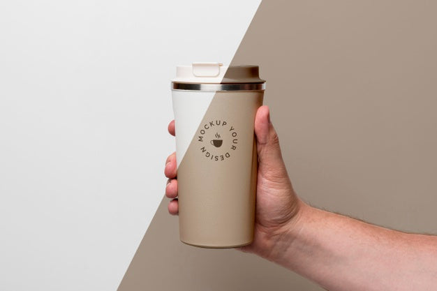 Paper Cup With Coffee Mock Up Psd