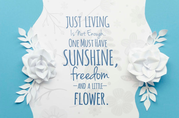 Paper Flowers Ornament Psd