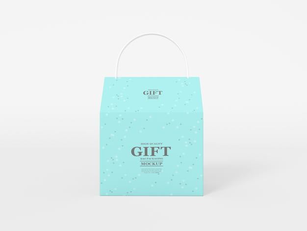 Paper Gift Bag Packaging Mockup Psd