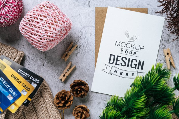 Paper Greeting Card Psd Mockup Psd